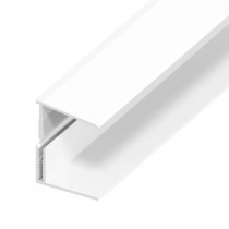 UPVC Shiplap Cladding - Edge Trim - 125mm - White (5m)