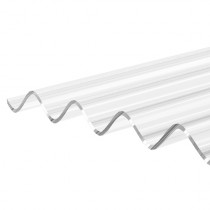 Corrapol Stormproof - High Profile Corrugated Polycarbonate Roofing Sheet - Clear