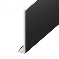 Fascia UPVC Capping Board - Plain 225mm x 9mm - Black Ash (5m)