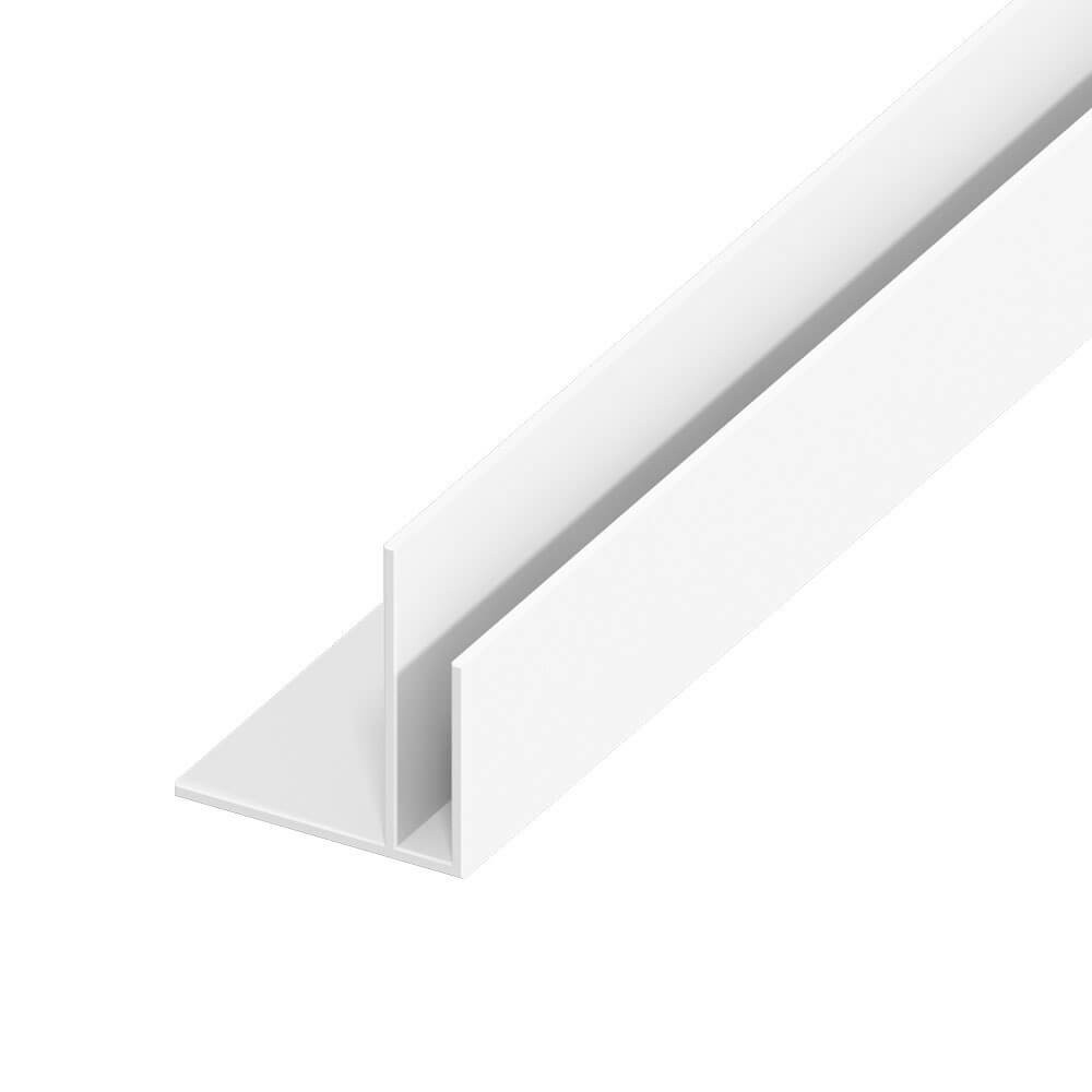 UPVC Shiplap Cladding Starter Trim 125mm White (5m)