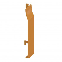 UPVC Shiplap Cladding - Butt Joint - 125mm - Golden Oak