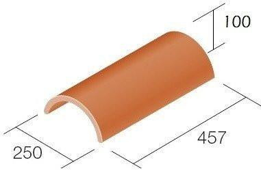 Sandtoft Concrete Half Round Ridge - Sandfaced Antique 2 Sandtoft Concrete Half Round Ridge - Sandfaced Antique 2