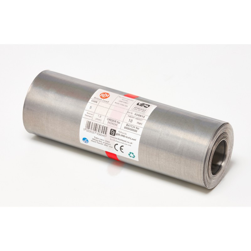 Code 5 Lead Flashing - Rolled Lead Sheet - British Lead