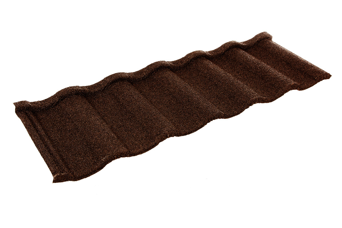 Britmet - Villatile Plus - Lightweight Metal Roof Tile - Rustic Brown (0.9mm)