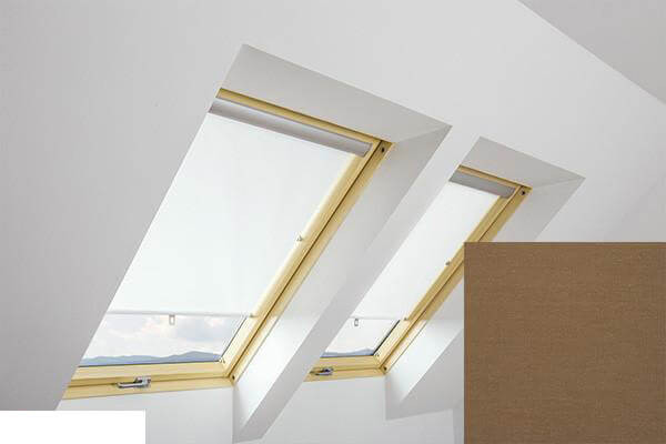 Fakro - ARS I 242 - Standard Manual Roller Blind - Walnut Brown Fakro - ARS I 242 - Standard Manual Roller Blind - Walnut Brown