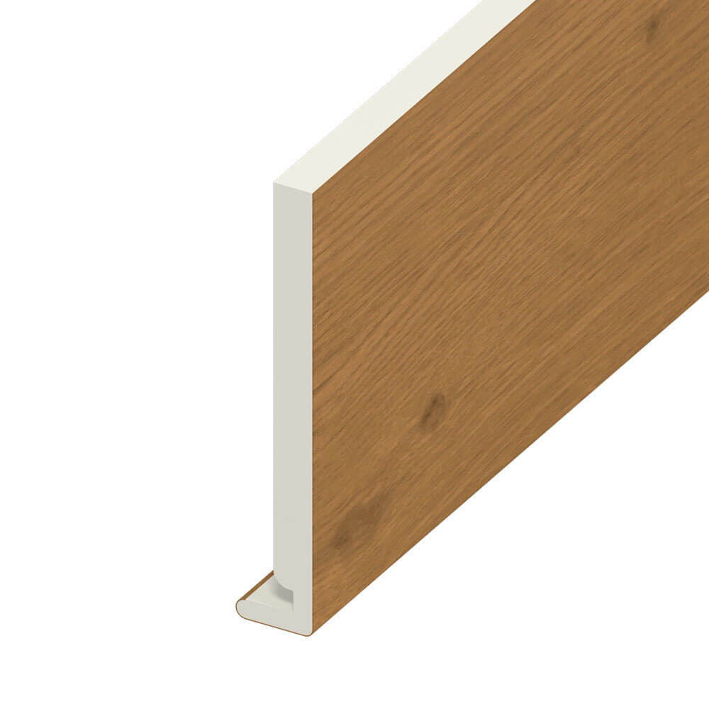 Fascia UPVC Board Plain Irish Oak (5m)