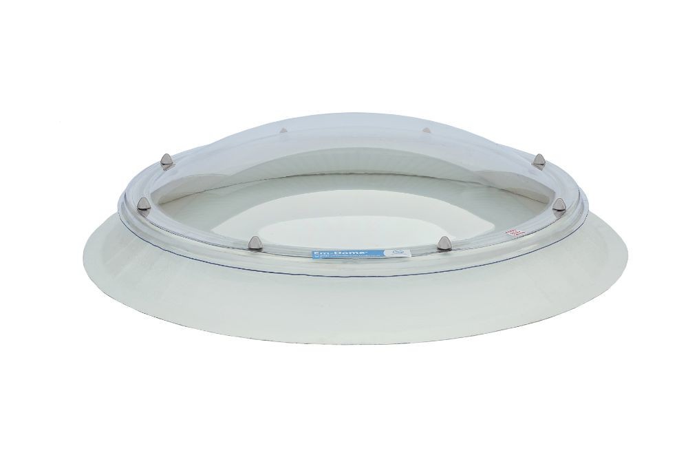 Em-Dome Polycarbonate Skylight to Suit Builders Upstand - Circular