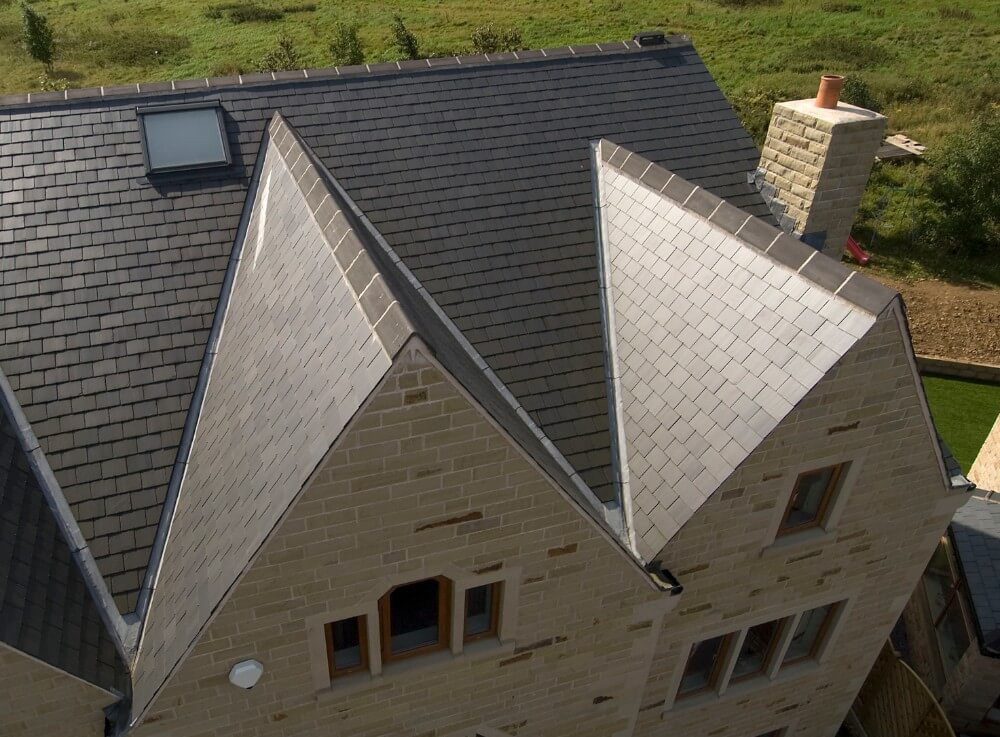 Cembrit Glendyne - Slate & Half Roof Tile - 508mm x 457mm Cembrit Glendyne - Slate & Half Roof Tile - 508mm x 457mm