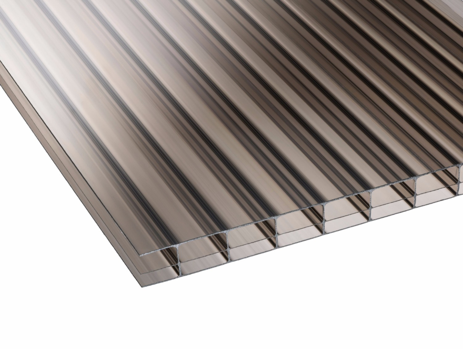 Corotherm 16mm - Triplewall Polycarbonate Sheet - Bronze (2000x2100x16mm) Corotherm 16mm - Triplewall Polycarbonate Sheet - Bronze (2000x2100x16mm)