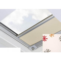 Fakro - ARF/D III 239 - Flat Roof Manual Blackout Blind - Cream