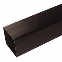 Plastic Guttering Squareline - Down Pipe - 65mm - Brown (2.5m)
