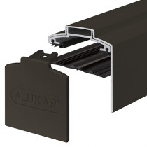 Alukap-XR - 60mm Aluminium Gable Bar with End Cap - Brown