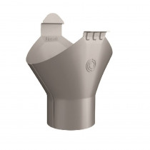 Lindab Steel Guttering - Gutter Outlet - Magestic Galvanised