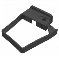 Plastic Guttering Squareline - Single Fix Down Pipe Clip - 65mm - Black