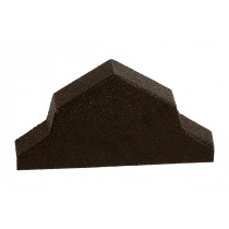 Britmet - Pantile 2000 - Ridge End Cap - Tudor Brown