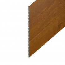 Hollow UPVC Soffit Board - 300mm x 9mm - Golden Oak (5m)