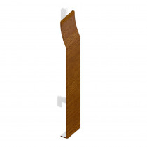 UPVC Shiplap Cladding - Butt Joint - 100mm - Golden Oak