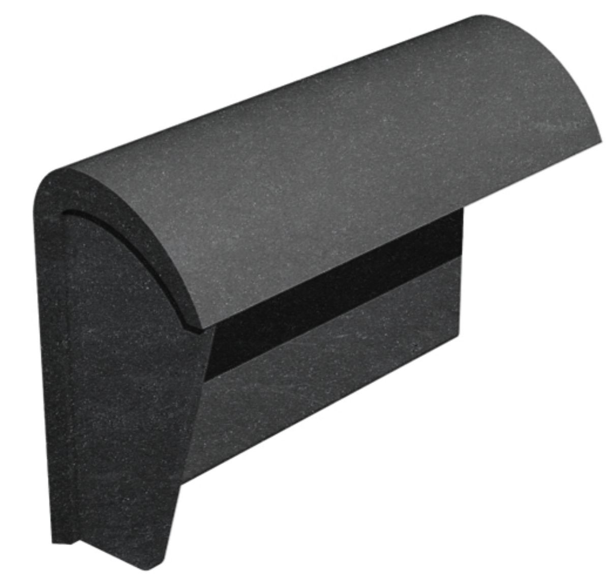 Marley Left Hand Concrete Segmental Mono Ridge With Stop End - 457Mm Marley Left Hand Concrete Segmental Mono Ridge With Stop End - 457Mm