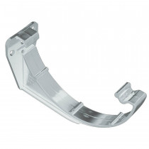 Plastic Guttering Half Round - Fascia Bracket - 114mm - White