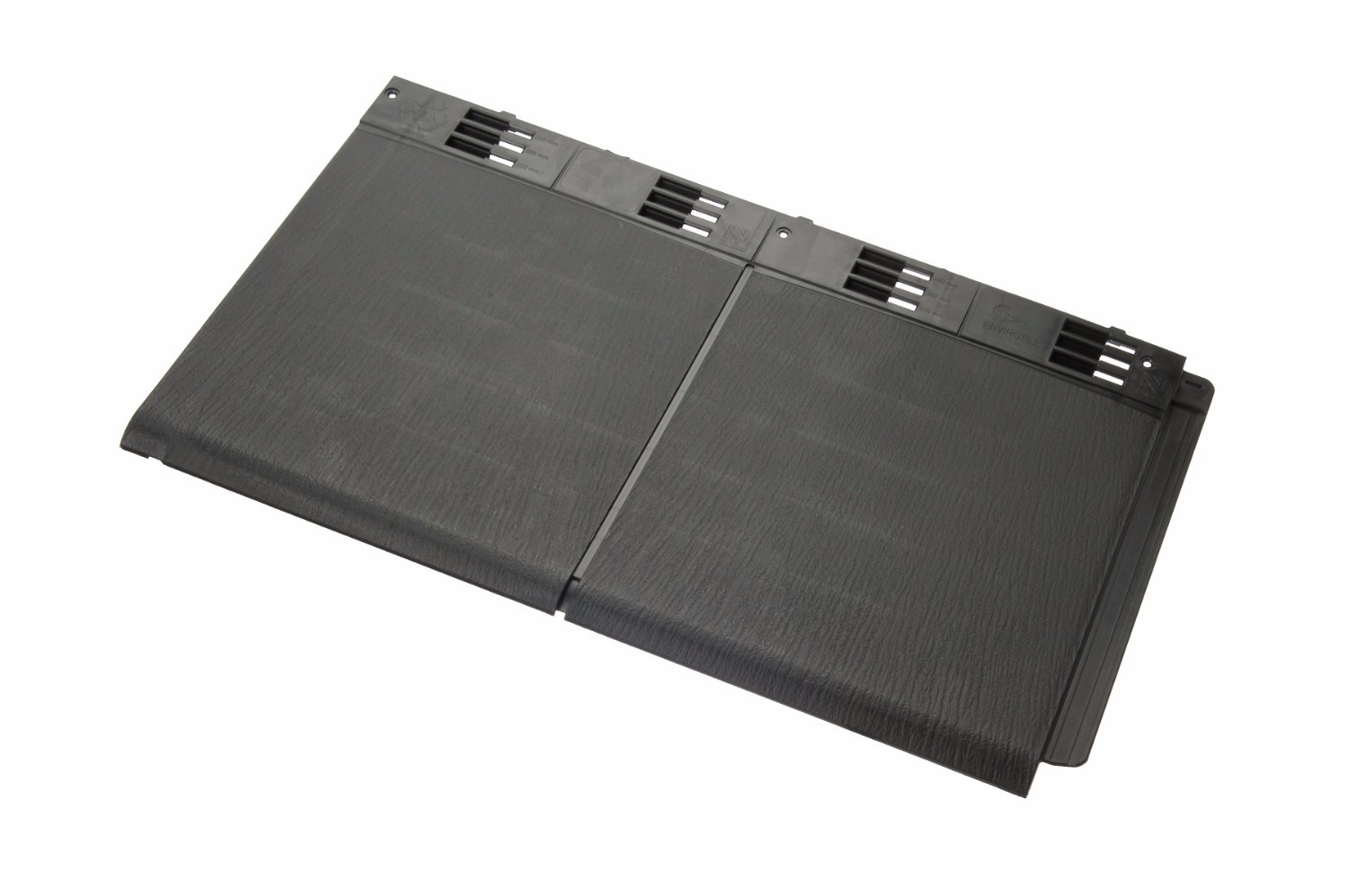 Envirotile - Double Plastic Tile - Anthracite (Pack of 10) Envirotile - Double Plastic Tile - Anthracite (Pack of 10)