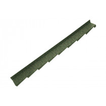 Britmet - Plaintile - Right Hand Side Wall Flashing - Moss Green (1250mm)