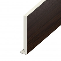 Fascia UPVC Board - Plain 225mm x 18mm - Rosewood (5m)