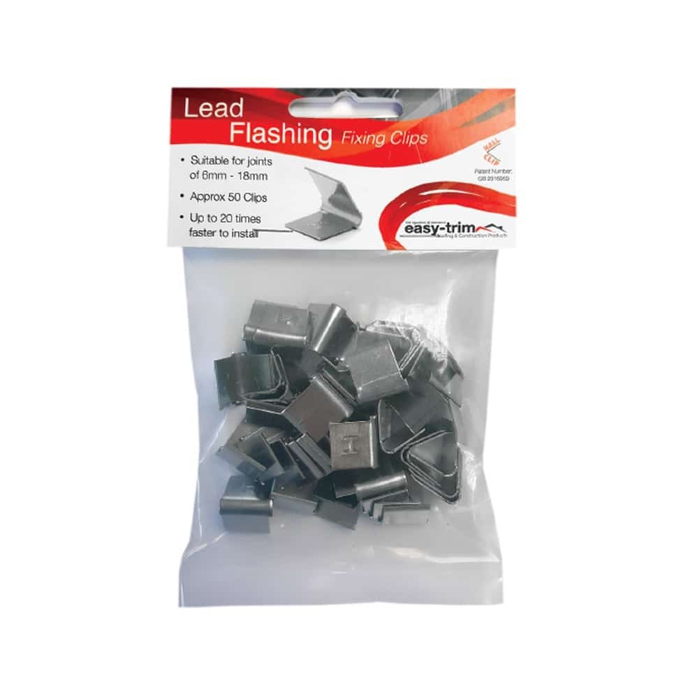 Lead Hall Clips - 6mm to 18mm - 50 Clips (Box of 10)