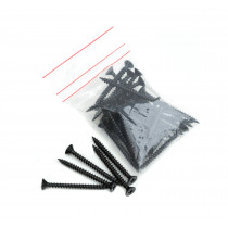 Lightweight Tiles - Plastic Coated Fixing Screws - Black (Pack of 40)