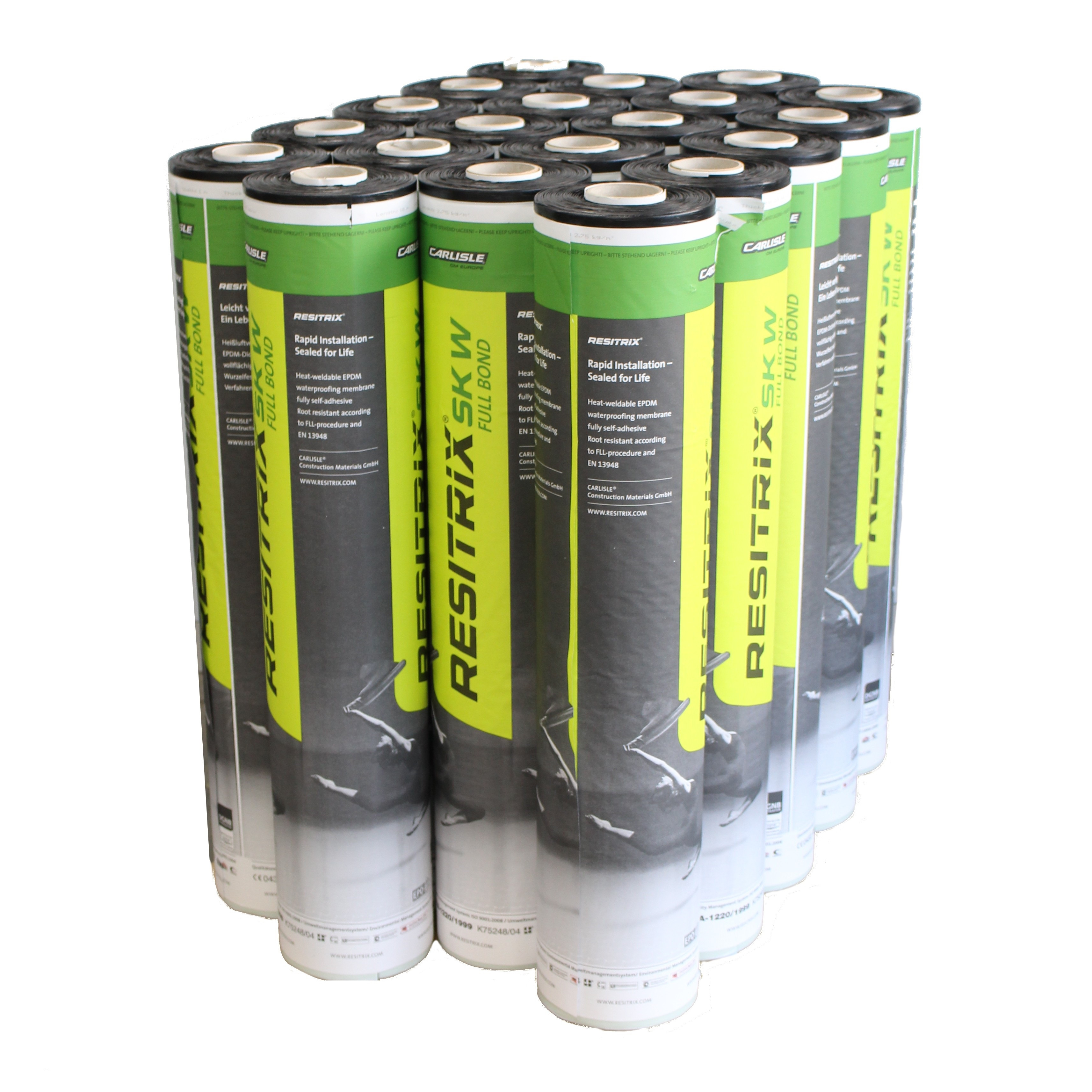 Resitrix - Self Adhesive Reinforced EPDM Membrane 1m x 10m (Pallet Of 20 Rolls) Resitrix - Self Adhesive Reinforced EPDM Membrane 1m x 10m (Pallet Of 20 Rolls)