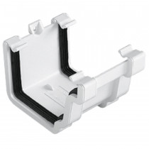 Plastic Guttering Universal Plus - Union Bracket - 128mm - Black
