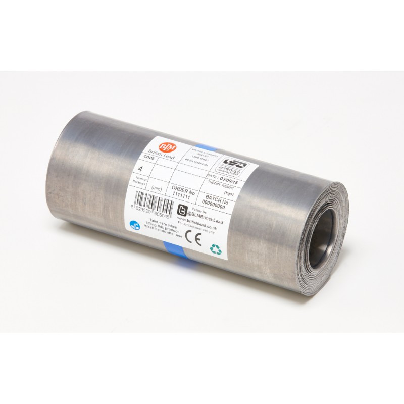 Code 4 Lead Flashing - Rolled Lead Sheet - British Lead