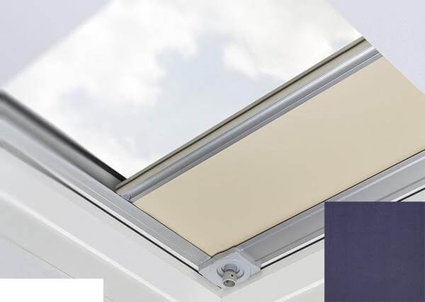 Fakro - ARF/D I 051 Z-Wave - Flat Roof Electrically Operated Blackout Blind - Midnight Blue