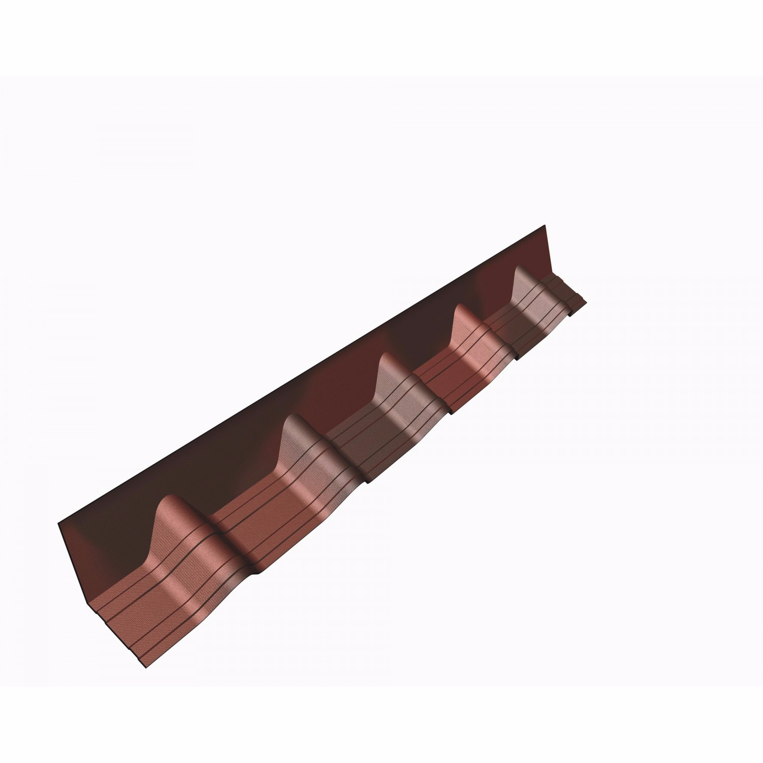 Onduvilla - Apron Flashing - Shaded Red (1020mm) Onduvilla - Apron Flashing - Shaded Red (1020mm)