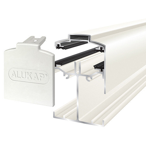 Alukap-SS - Low Profile Gable Bar - White Alukap-SS - Low Profile Gable Bar - White