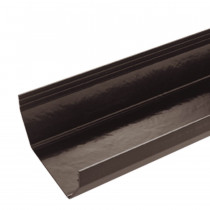 Plastic Guttering Squareline - 114mm x 95mm - Brown (2m)