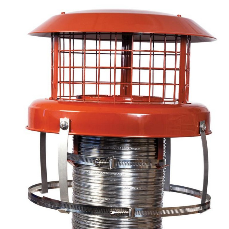 Top Flex Chimney Bird Guard 150mm to 125mm High Top Range