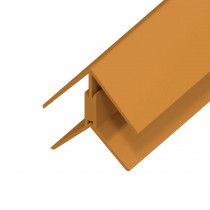 UPVC Shiplap Cladding - Angle Trim - 125mm - Oak (5m)