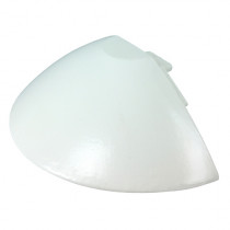 Alukap-XR - Ridge Radius End Cap - White