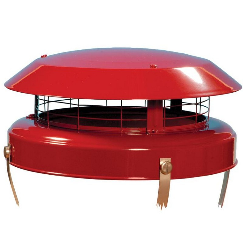 Anti-Downdraught Chimney Cowl and Birdguard - 170mm to 250mm Anti-Downdraught Chimney Cowl and Birdguard - 170mm to 250mm