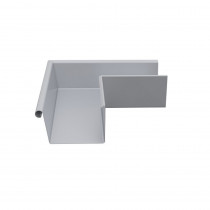 Lindab Steel Guttering - 90° 140mm External Rectangular Gutter Angle 90° - Magestic Galvanised