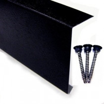 Sure Edge - 3m Metal Edge Trim - Black Plastisol (40mm x 150mm x 10mm)
