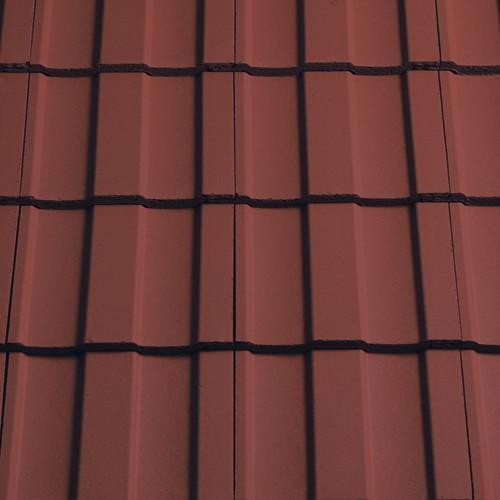 Sandtoft Lindum - Concrete Tile - Smooth Terracotta Red