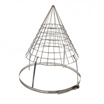 Cone Top Chimney Bird Guard - 110mm to 260mm - Stainless Steel