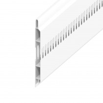Hollow UPVC Soffit Board - Vented - 100mm x 9mm - White (5m)