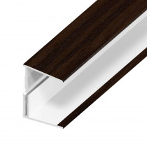 UPVC Shiplap Cladding - Edge Trim - 125mm - Rosewood (5m)
