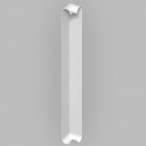 Fascia Board - Bull-nosed 90˚ External Corner Trim - 500mm - White