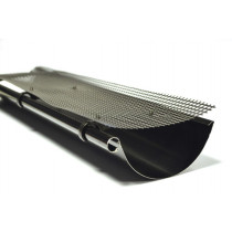 Lindab Guttering - (Black) Gutter Leaf Guard (HD Polythene) with 23 Clips GRIDB 10m