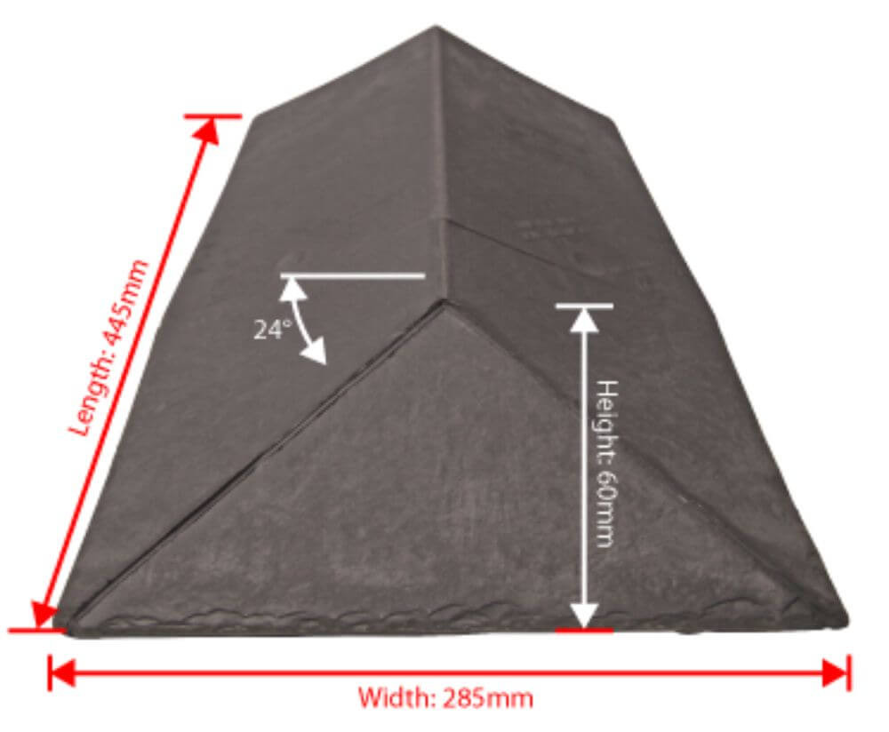 Tapco Synthetic Slate - Ridge to Hip Junction Tapco Synthetic Slate - Ridge to Hip Junction