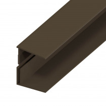 UPVC Shiplap Cladding - Edge Trim - 125mm - Dark Brown (5m)