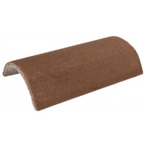 Redland Concrete Half Round Ridge - Granular Hedgerow Brown
